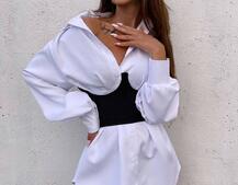 Приталена сорочка + корсет  | PUSHKA SHOP