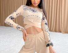 Трикотажный костюм с креативным принтом Трикотажный костюм с креативным принтом | PUSHKA SHOP