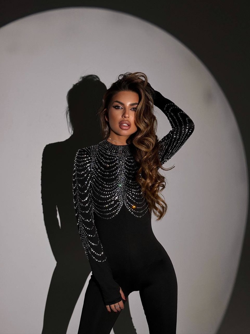 Комбінезон декорований стразами  | PUSHKA SHOP