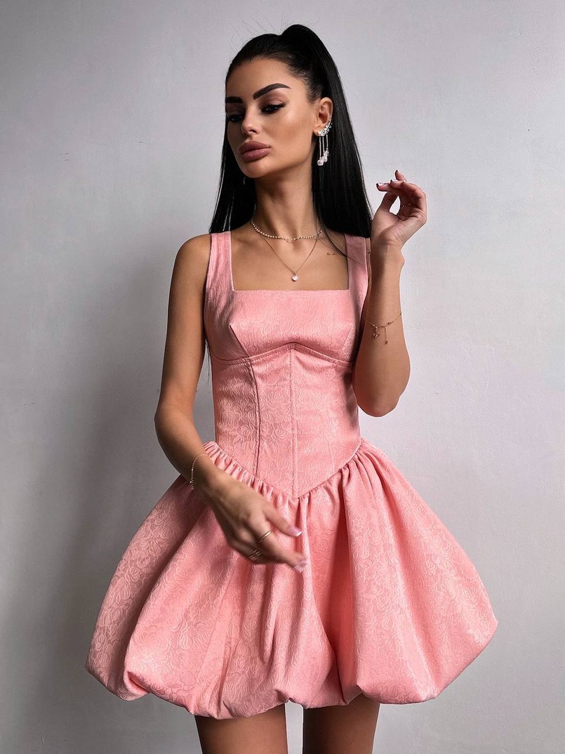 Корсетна сукня с пишною спідницею-балоном Корсетна сукня с пишною спідницею-балоном | PUSHKA SHOP