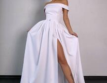 Сукня максі з відкритими плечима Сукня максі з відкритими плечима | PUSHKA SHOP