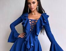 Сукня з з воланами на ґудзиках Сукня з з воланами на ґудзиках | PUSHKA SHOP