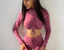 Трикотажный комплект: топ + леггинсы    | PUSHKA SHOP