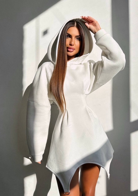 Тепле приталене худі з капюшоном на флісі + корсет на шнурівці Можна носити з корсетом та без | PUSHKA SHOP