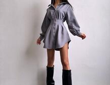 Приталена сорочка + корсет  | PUSHKA SHOP