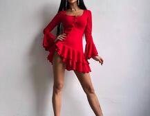 Сукня з з воланами на ґудзиках Сукня з з воланами на ґудзиках | PUSHKA SHOP