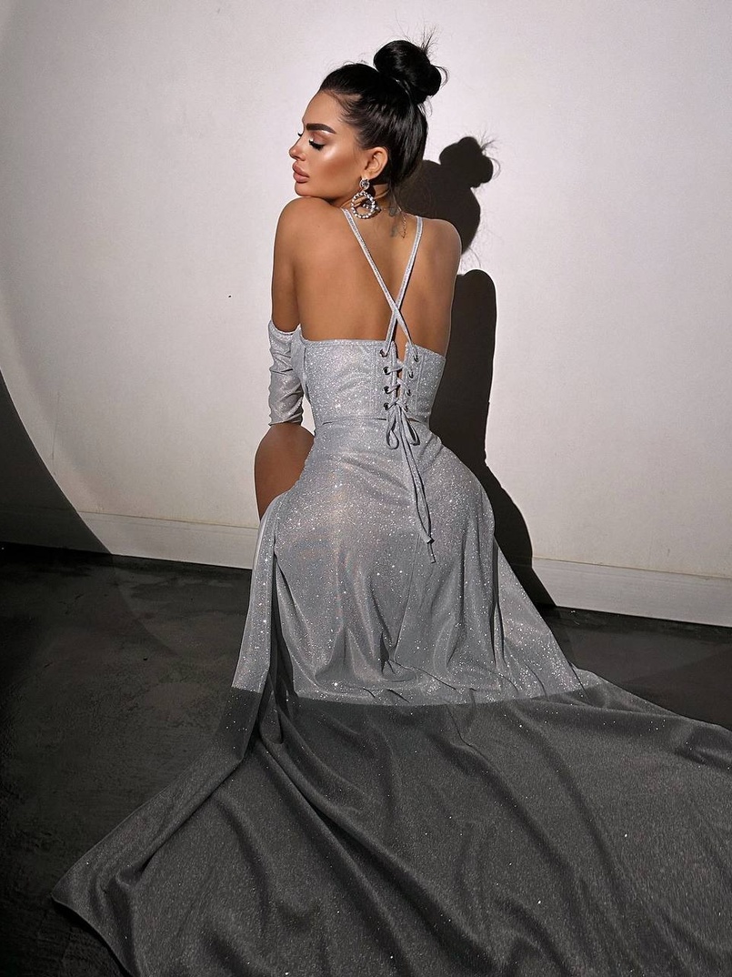 Сяючий комплект: корсет+ рукавички + спідниця максі Сяючий комплект: корсет+ рукавички + спідниця максі | PUSHKA SHOP