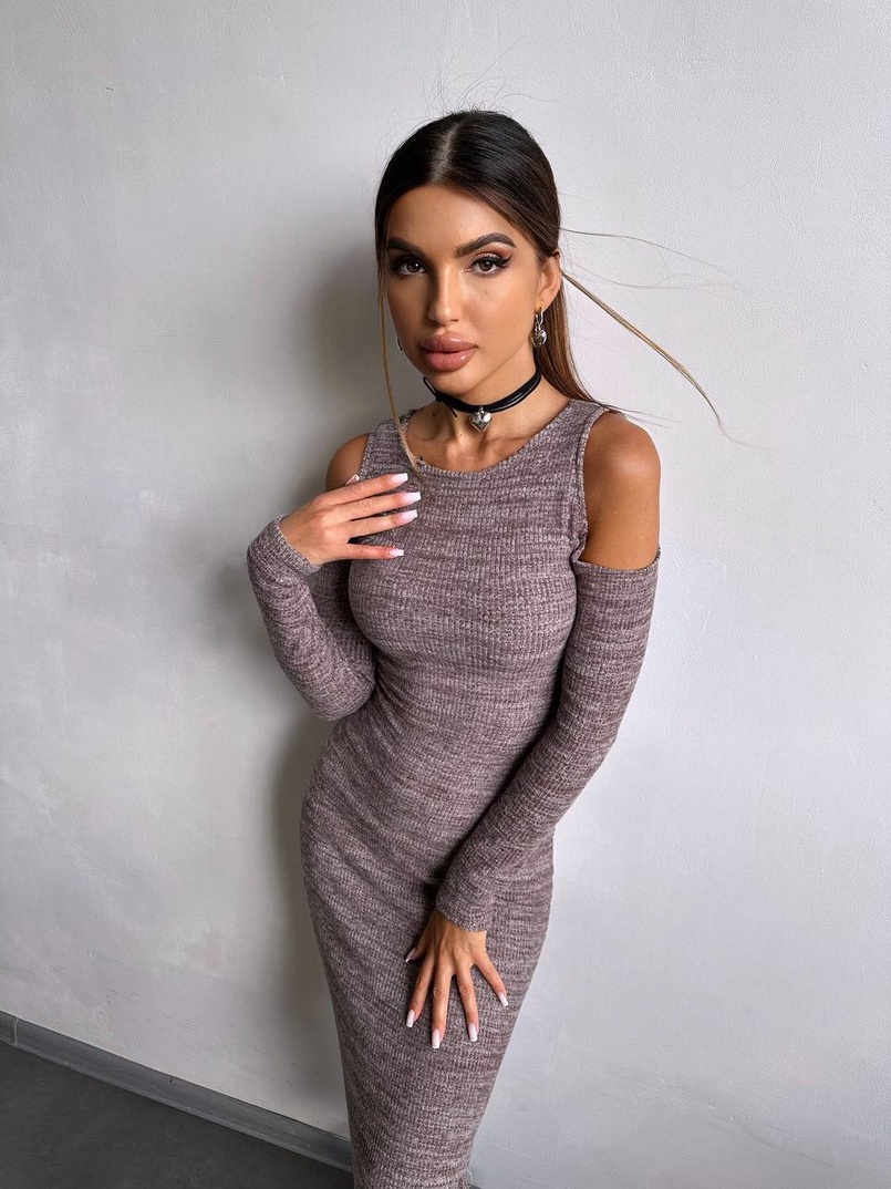 Трикотажна сукня міді Трикотажна сукня міді | PUSHKA SHOP