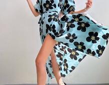 Сукня міді  із запахом та об'ємними рукавами | PUSHKA SHOP