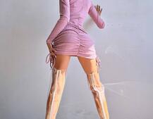 Сукня-міні  з елементами корсету  Довжину спідниці можна регулювати  | PUSHKA SHOP