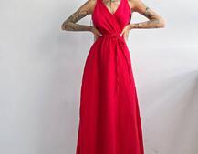 Муслиновое платье с запахом  | PUSHKA SHOP