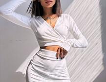 Оксамитовий комплект, декорований бахромою зі страз | PUSHKA SHOP