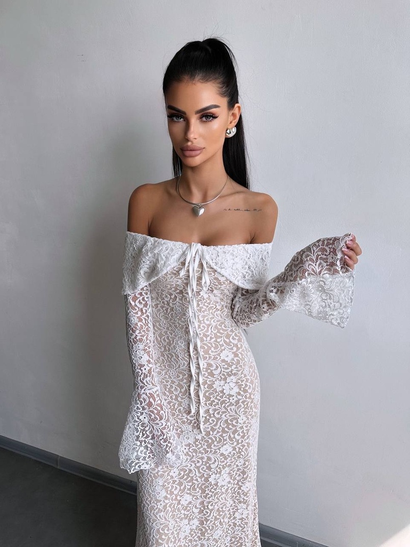 Мереживна сукня максі   Мереживна сукня максі   | PUSHKA SHOP