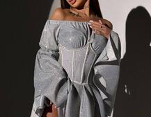 Сяючий комплект: сукня + корсет Сяючий комплект: сукня + корсет | PUSHKA SHOP