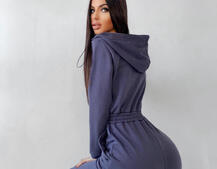 Приталенный комбинезон на молнии  Приталенный комбинезон на молнии  | PUSHKA SHOP