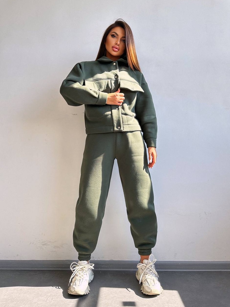 Комплект: тепла сорочка на кнопках + джоггери | PUSHKA SHOP