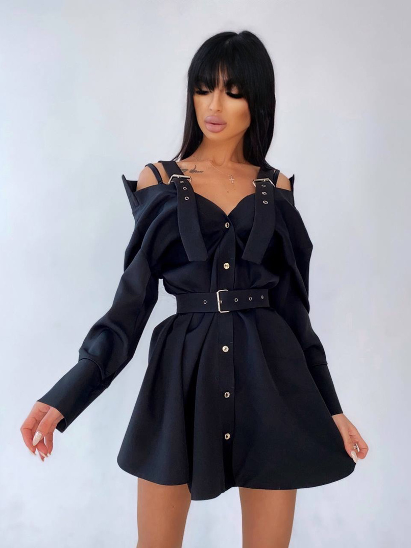 Платье-рубашка на плечиках | PUSHKA SHOP