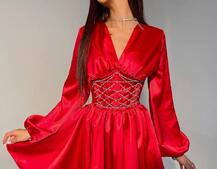 Корсетное платье с пышной юбкой | PUSHKA SHOP