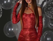 Сяюча корсетна сукня бюстьє Сяюча корсетна сукня бюстьє | PUSHKA SHOP