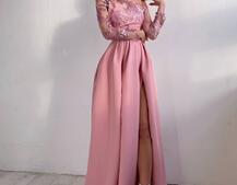 Сукня максі з паєтками та розрізом на спідниці | PUSHKA SHOP