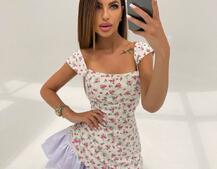 Сукня з квітковим принтом Сукня з квітковим принтом | PUSHKA SHOP