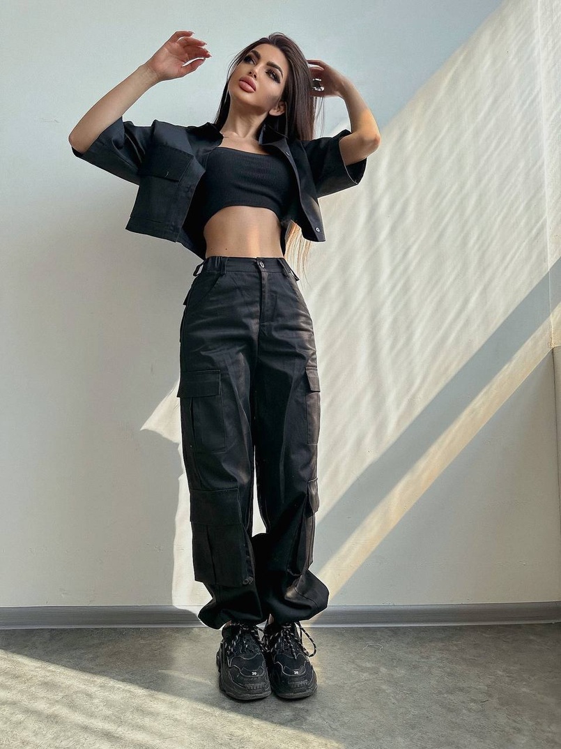 Комплект: сорочка та штани карго Комплект: сорочка та штани карго | PUSHKA SHOP