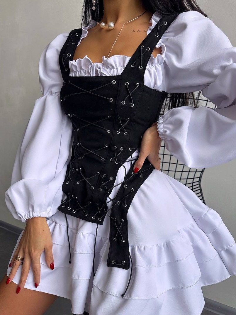 Комплект: сукня + корсет  | PUSHKA SHOP