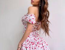 Сукня- міні у квітковий принт Сукня- міні у квітковий принт | PUSHKA SHOP