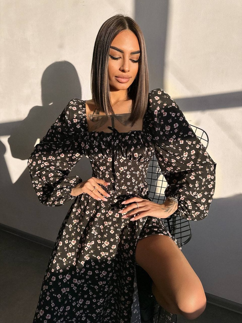 Улюблена сукня-міді зі шнурівкою на талії  Улюблена сукня-міді зі шнурівкою на талії  | PUSHKA SHOP