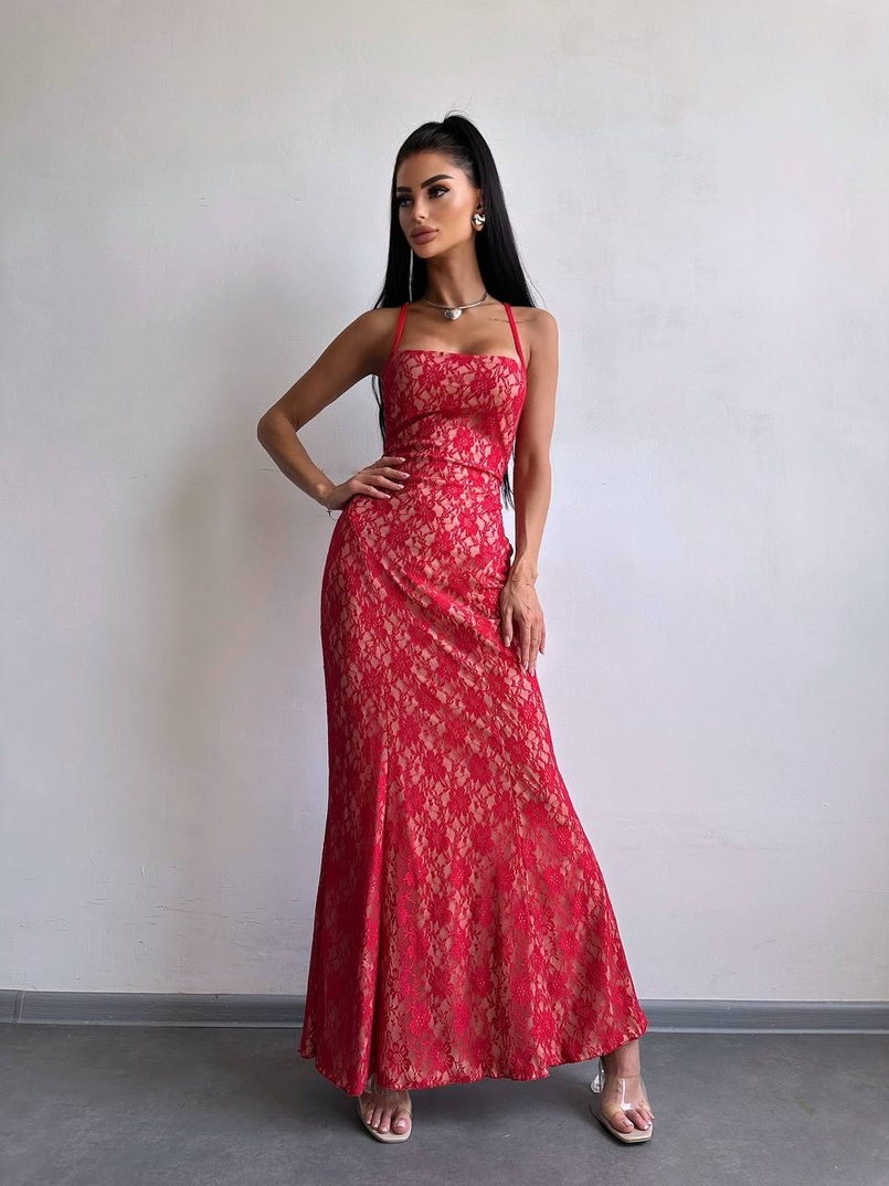 Мереживна сукня максі   | PUSHKA SHOP