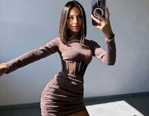 Сукня-міні з елементами корсету Довжину спідниці можна регулювати Сукня-міні з елементами корсету Довжину спідниці можна регулювати | PUSHKA SHOP