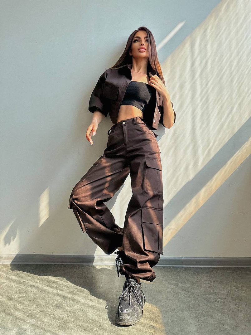 Комплект: сорочка та штани карго Комплект: сорочка та штани карго | PUSHKA SHOP