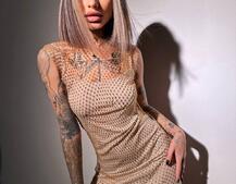 Сукня із сітки зі стразами на трикотажній підкладці Сукня із сітки зі стразами на трикотажній підкладці | PUSHKA SHOP