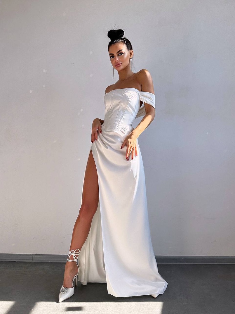 Комплект: корсет + спідниця максі з драпіруванням   | PUSHKA SHOP