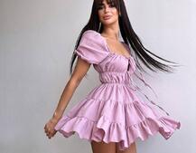 Муслінова сукня з рюшами   | PUSHKA SHOP