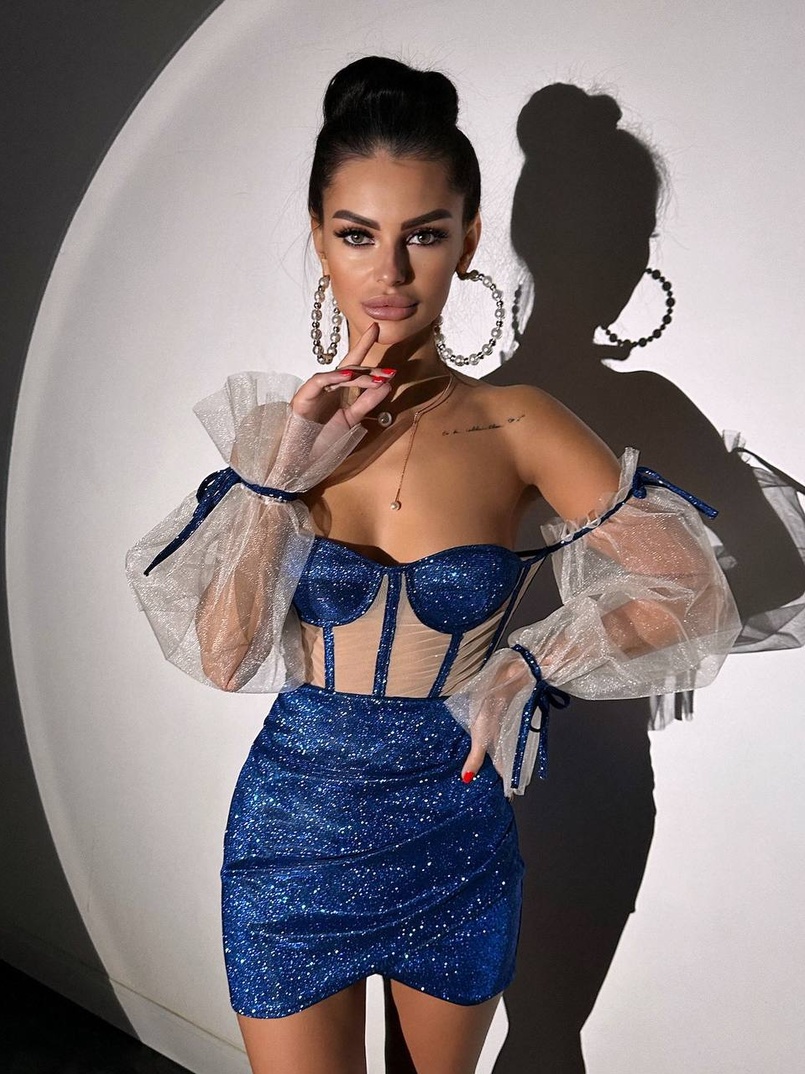 Сяючий комплект: корсет + спідниця  | PUSHKA SHOP