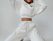 Тёплый базовый костюм на флисе с объемными капюшоном Тёплый базовый костюм на флисе с объемными капюшоном | PUSHKA SHOP