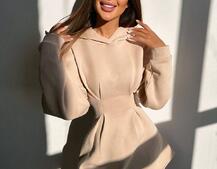 Тепле приталене худі з капюшоном на флісі + корсет на шнурівці Можна носити з корсетом та без | PUSHKA SHOP