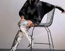 Трендове худі over size із сяючими стразами  Трендове худі over size із сяючими стразами  | PUSHKA SHOP