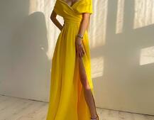 Платье-макси с разрезом Платье-макси с разрезом | PUSHKA SHOP