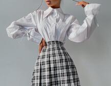 Комплект: рубашка + юбка в складку   | PUSHKA SHOP