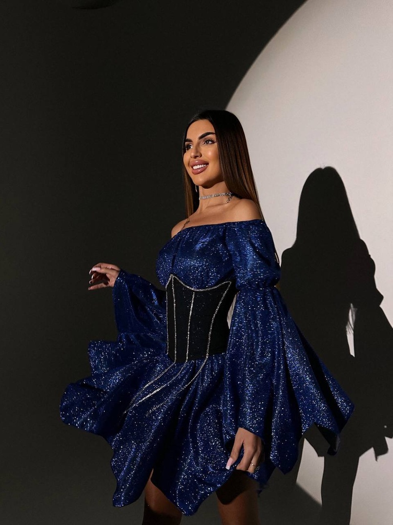 Сяючий комплект: сукня + корсет   | PUSHKA SHOP