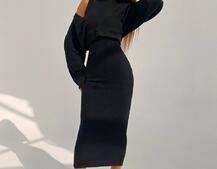 Трикотажна сукня-двійка  | PUSHKA SHOP