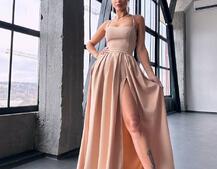 Сукня максі  зі шнурівкою на спинці | PUSHKA SHOP