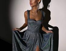 ✨Блискуча сукня максі з чашечками ✨ ✨Блискуча сукня максі з чашечками ✨ | PUSHKA SHOP