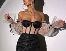 Сяючий комплект: корсет + спідниця  | PUSHKA SHOP