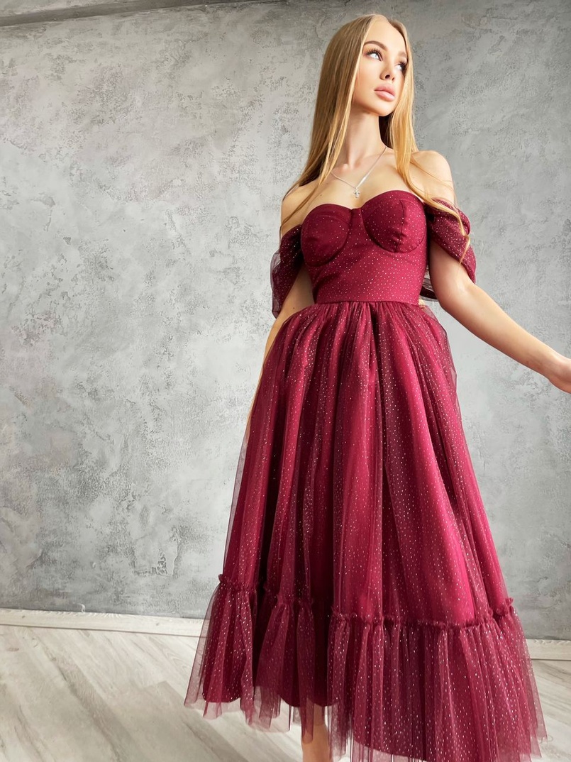 Платье-бюстье с пышной юбкой  | PUSHKA SHOP