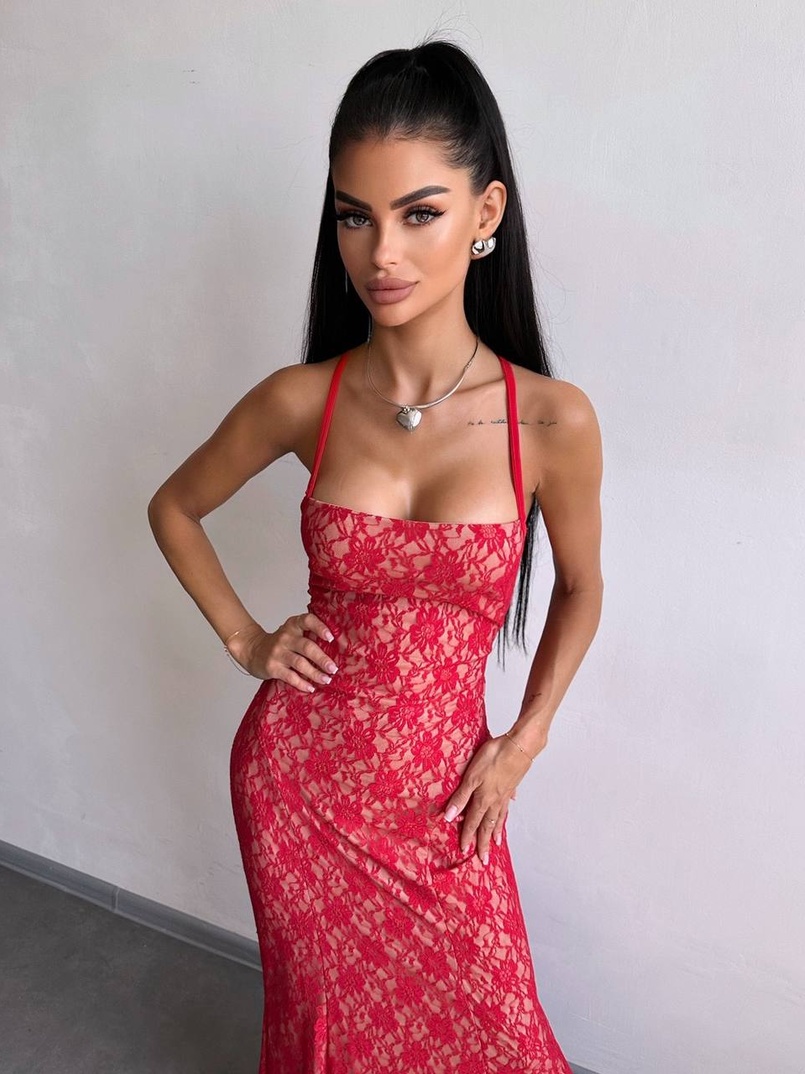 Мереживна сукня максі   | PUSHKA SHOP