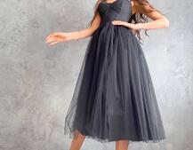 Платье-бюстье с чашечками и пышной юбкой Платье-бюстье с чашечками и пышной юбкой | PUSHKA SHOP