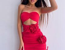 Сукня міні з трояндами    Ручна робота.  | PUSHKA SHOP